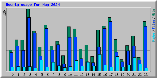 Hourly usage for May 2024